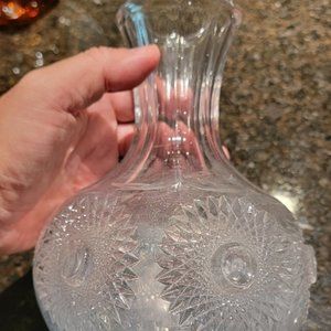 Antique Heisey Pressed Glass Sunburst Open Water jug